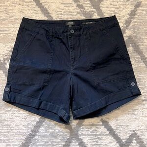 Jones New York Navy Blue Utility Short Size 12